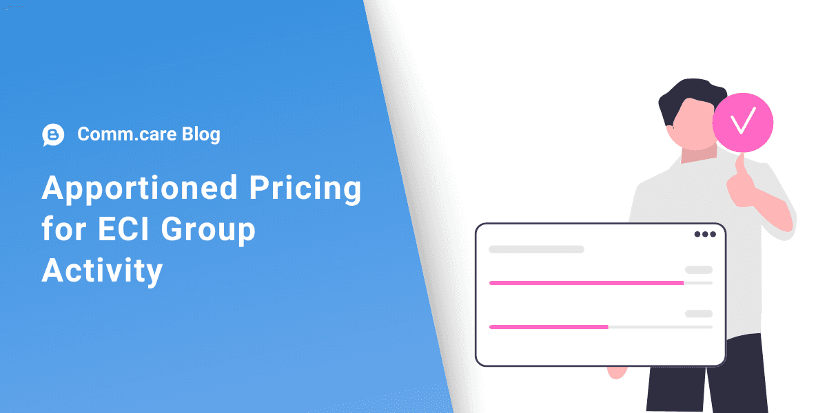 How to calculate apportioned pricing for Early Childhood Intervention (ECI) Group Activity?
