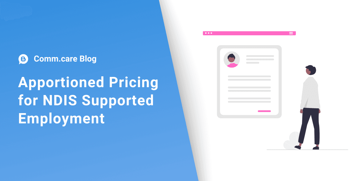 How to calculate apportioned pricing for NDIS Supported Employment Group Services?