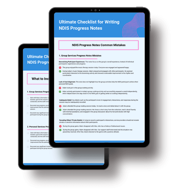 Ultimate Checklist for Writing NDIS Progress Notes