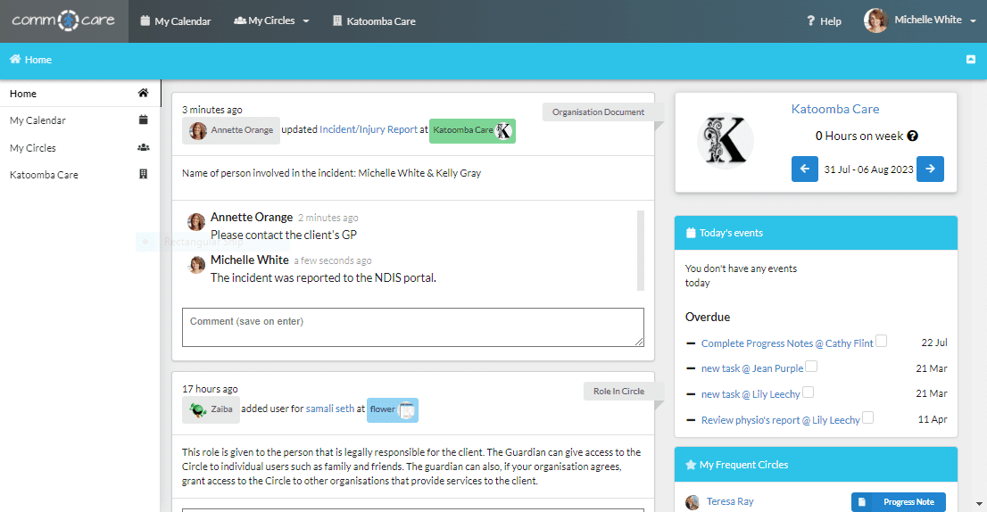 streamline collaboration among your staff, clients, and their families