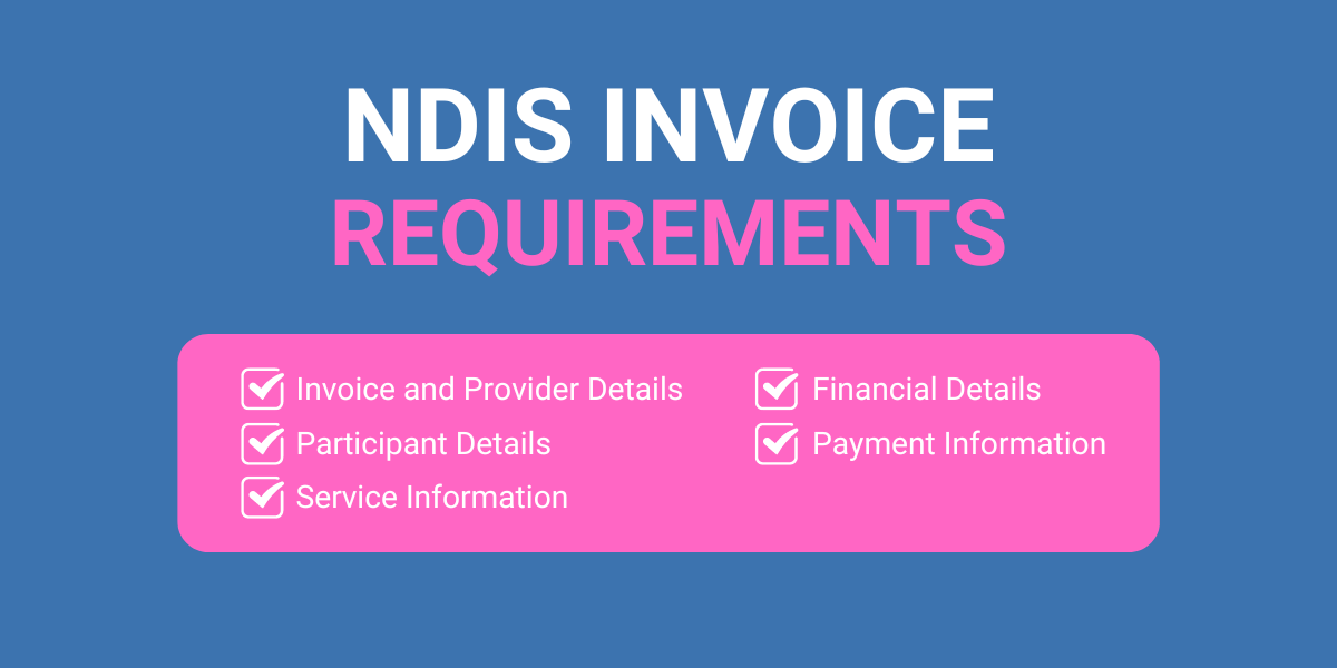 NDIS invoice requirements